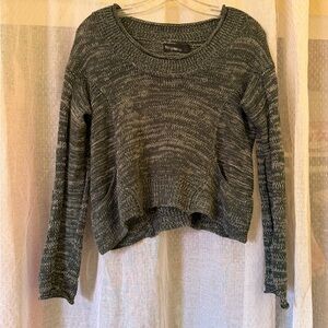 Heathered Knit Crew Neck Sweater